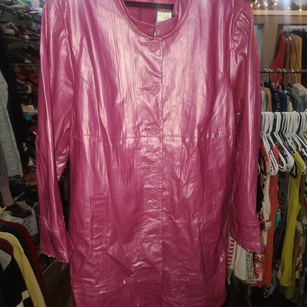 Womens 3xl Bradley Bayou leather coat